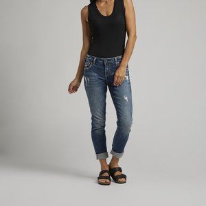 SILVER JEANS  Girlfriend Mid Rise Skinny Leg Jeans 36x29 Style: L27137SJL388